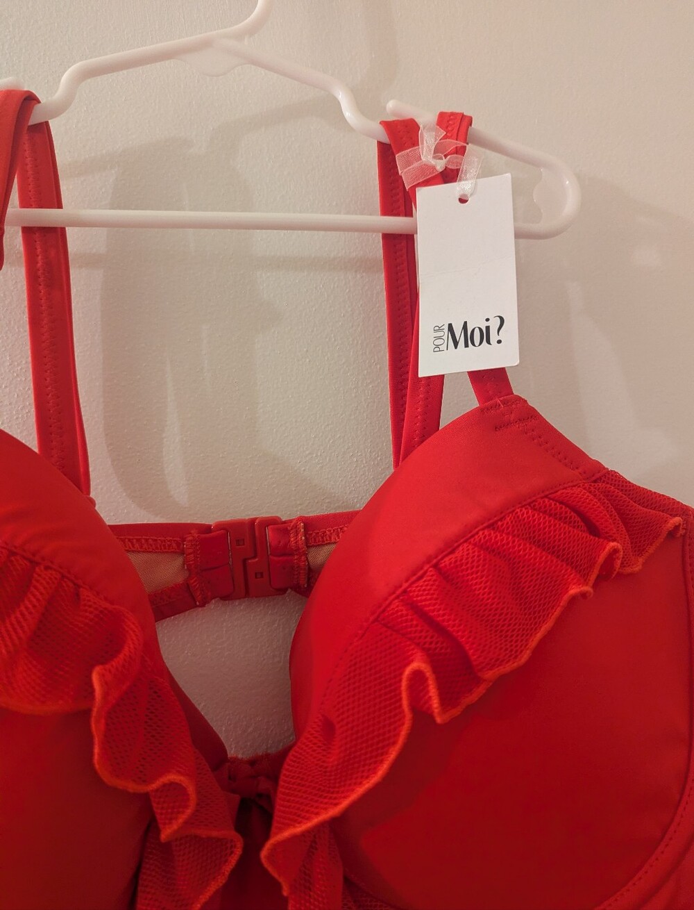 Red Ruffle Tankini - Picture 3 of 5